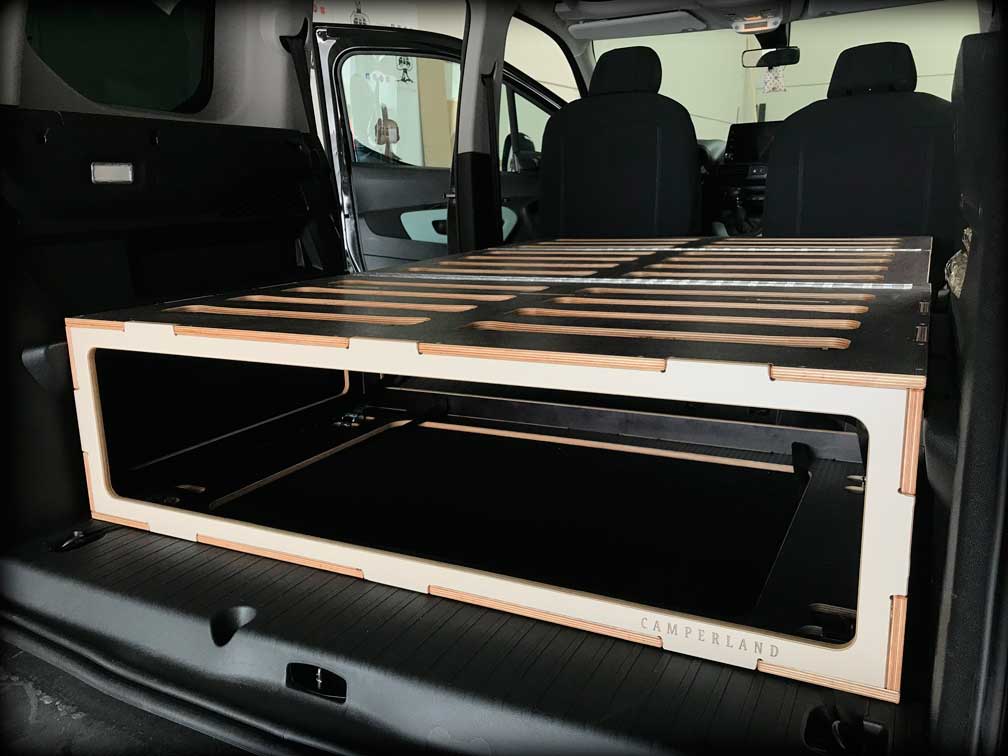 Mueble cama para Peugeot Rifter Long y Citroen Berlingo XL